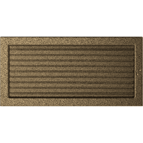 Vent Cover 22x45 black and gold with blinds