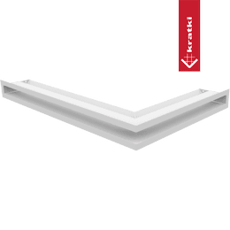 Rejilla de ventilación LUFT esquina izquierda 60x40x6 blanco Slim