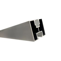 Profil aluminiowy na wpust przesuwny - 222 cm