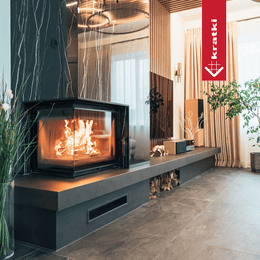 Kamin od lijevanog željeza KRATKI MAJA DECO lijevo 8 kW Ø 200