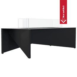 Bioetanol brannbord KRATKI ORTA 930 med glass brannlinje 75 cm