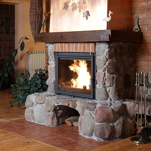 Cast iron fireplace AMELIA 21 kW Ø 200