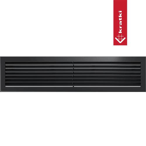 Grille De Ventilation, Grille De Ventilation En Aluminium Pour La Des Placards Et Des Pieces 30x5cm Noir 2 Pieces 96358459