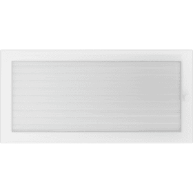 Rejilla de ventilación 22x45 blanco con persianas