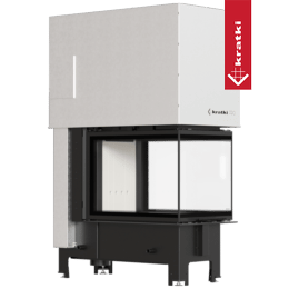Kamineinsatz KRATKI REGNOR 500/700 8 kW Ø 200 3 seiten glas