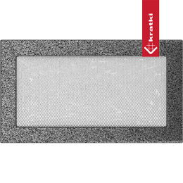 Mřížka 17x30 černo-stříbrná