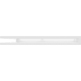 Kratka wentylacyjna kominkowa LUFT narożny 56x56x6 biała Slim