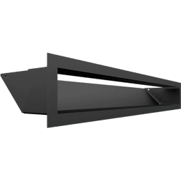 Ventilācijas vāks LUFT 9x60 matēti melns, plāns