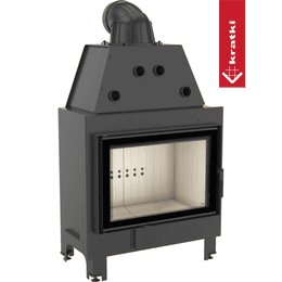 Stalen haard KRATKI MBO 15 kW Ø 200 zelfsluitende deur