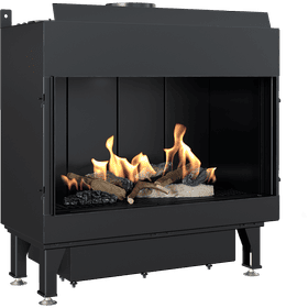 Gas Fireplace LEO 70 front facing propane butane ∅ 100/150 6,1 kW Manual