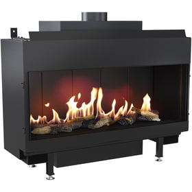 Gas Fireplace LEO 100 front facing propane butane ∅ 100/150 9,5 kW