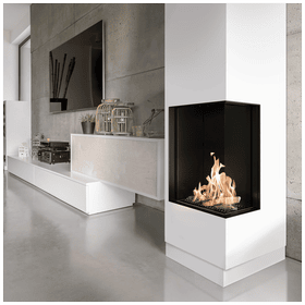 Gas Fireplace LEO 45 / 68 right-sided natural gas ∅ 100/150 5,8 kW