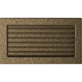 Vent Cover 17x30 black and gold with blinds