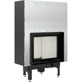 Steel fireplace NADIA 10 kW Ø 200 Lift-up self closing door