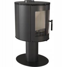 Wood burning steel stove ORBIT Ø 150 7 kW self closing door