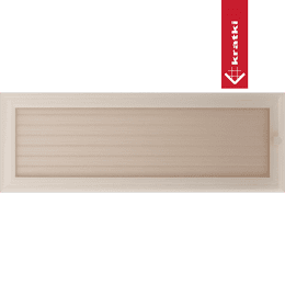 Kratka kominkowa Oskar 17x49 kremowa z żaluzją