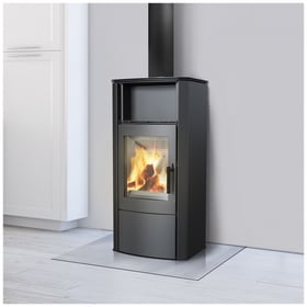 Wood burning steel stove PROTON Ø 150 8 kW self closing door