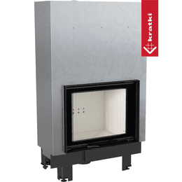 Stalen haard KRATKI MBZ 13 kW Ø 200 Opklapbare zelfsluitende deur