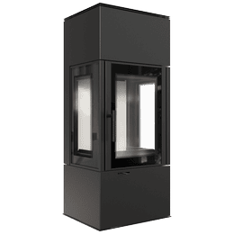 Jeklena peč na drva KRATKI THOR VIEW Ø 150 8 kW