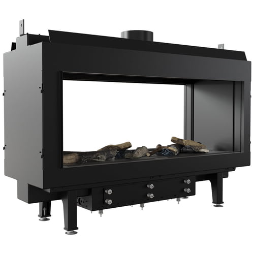 Kominek gazowy KRATKI LEO 100 frontowy propan ∅ 100/150 kW