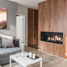 Gas Fireplace LEO 100 front facing natural gas ∅ 100/150 9 kW