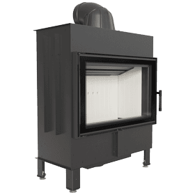 Steel fireplace LUCY 14 kW Ø 200