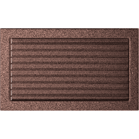 Grille de ventilation 22x37 cuivre avec une persienne