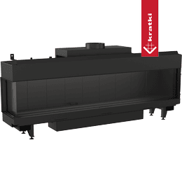 Plynový krb KRATKI LEO 200 ľavostranný propán ∅ 130/200 12,5 kW