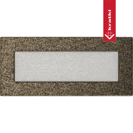 Rejilla de ventilación 11x24 negro y oro