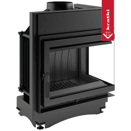 Cast iron fireplace KRATKI MAJA right 8 kW Ø 150