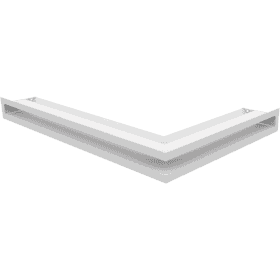 Kratka wentylacyjna kominkowa LUFT narożny lewy 60x40x6 biała Slim