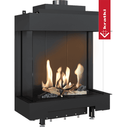 Chimenea de Gas KRATKI LEO 76 / 62 tres lados propano ∅ 100/150 5,1 kW