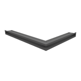 Eck-Lüftungsgitter LUFT links 76,6x54,7x6 Graphite
