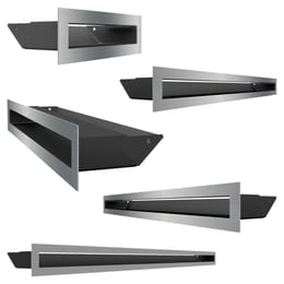 Lüftungsgitter LUFT 9x60 Edelstahl Slim
