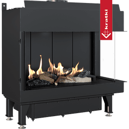Gázkandalló KRATKI LEO 70 jobboldali propán bután ∅ 100/150 6,1 kW