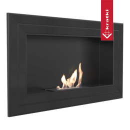 Semineu cu bioetanol montat pe perete JULIET 1100 TÜV negru