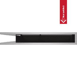 Eck-Lüftungsgitter LUFT 56x56x9 Edelstahl Slim
