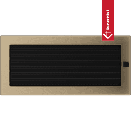 Vent Cover 17x37 gold - plated with blinds