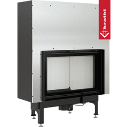 Insert cheminée KRATKI NADIA 12 kW Ø 200 porte relevable porte à fermeture automatique