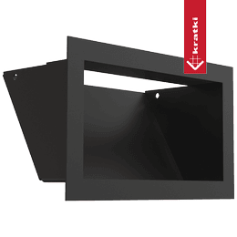 Lüftungsgitter LUFT 12x20 schwarz Slim