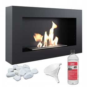 Wall mounted Bioethanol fireplace GOLF FLAT TÜV GIFTS