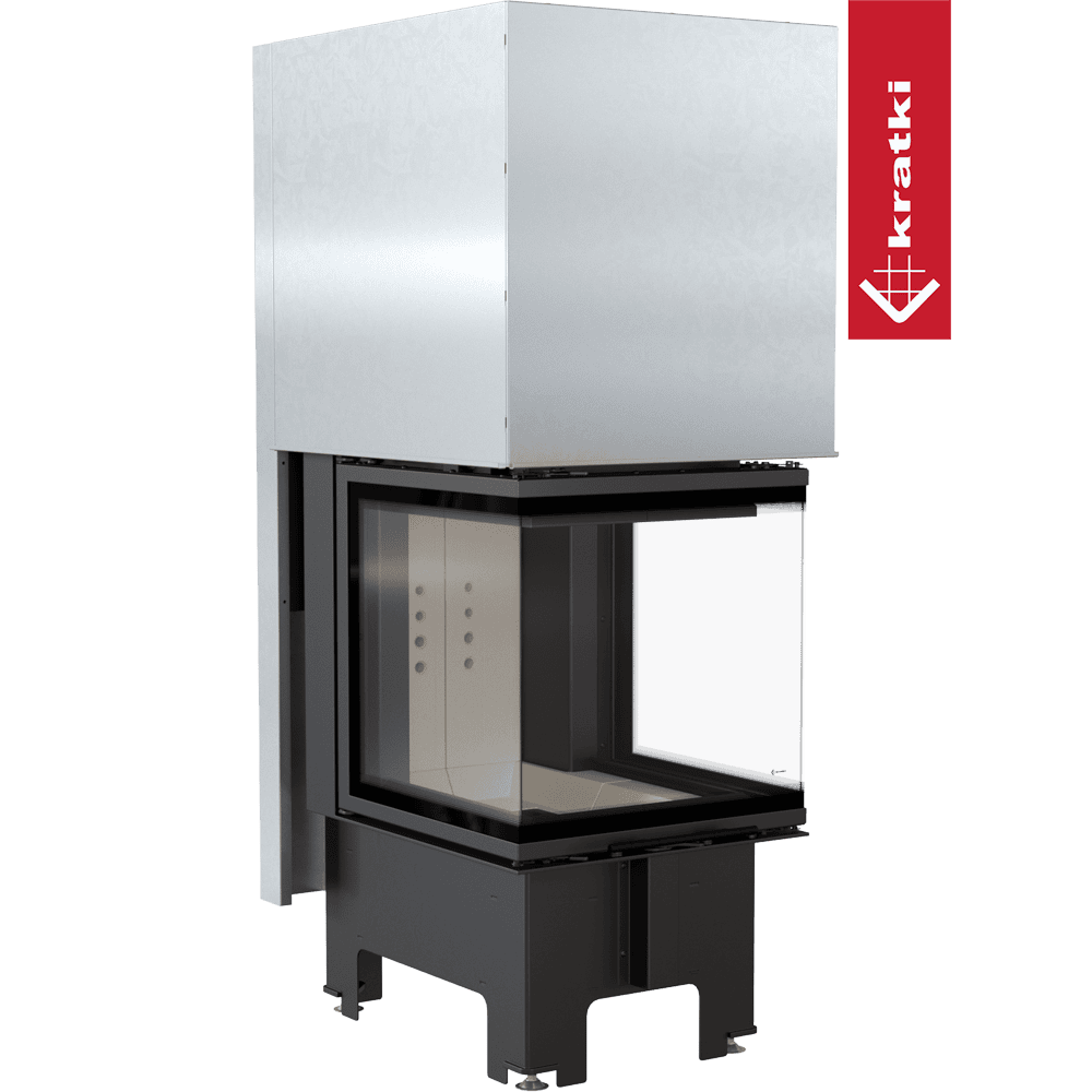 Steel fireplace KRATKI NBC 500/500 8 kW Ø 200 Lift-up