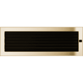 Vent Cover 17x49 gold - plated with blinds