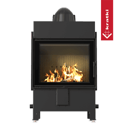 Acélkandalló KRATKI LUCY 12 kW Ø 200 fekete thermotec