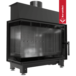 Stålpeis GRATKI SIMPLE venstre 6 kW Ø 150 sort thermotec