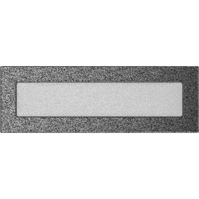 Kratka wentylacyjna kominkowa 11x32 czarno-srebrna