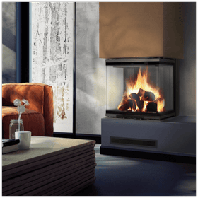 Smart steel fireplace NBC 500/500 8 kW Ø 200 Lift-up MSK