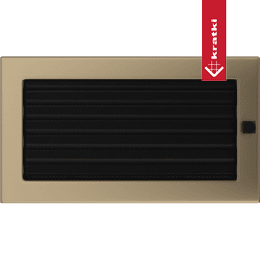 Vent Cover 17x30 gold - plated with blinds