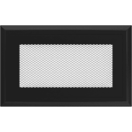 KRATKI Lüftungsgitter TUNEL 6/60 – 60x6 Cm, Schwarz, Pulverbeschichtet, Für Warmluftkanäle