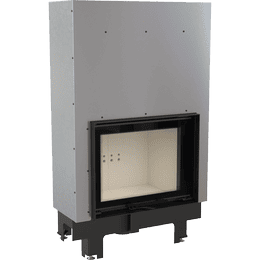 Wasserführender Kamineinsatz KRATKI MBM 12 kW Ø 180 mit Schiebetür